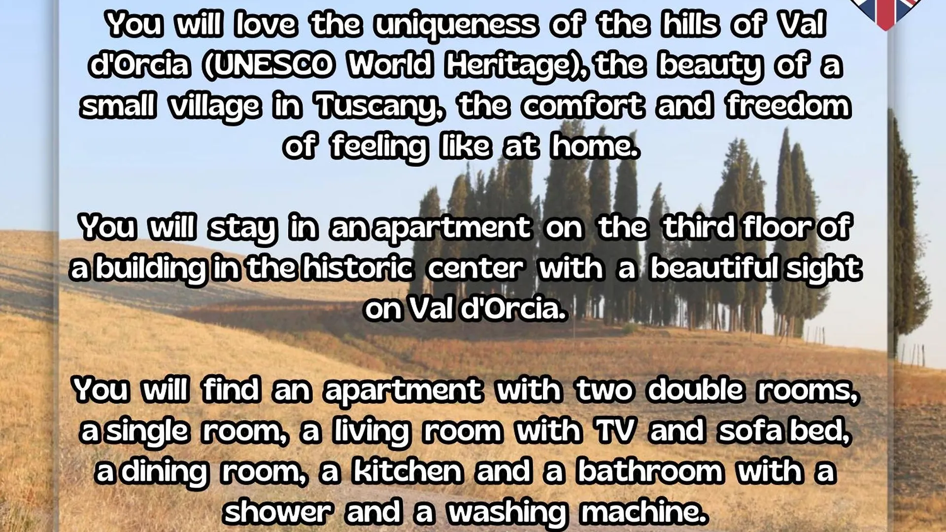Anima D'Orcia - Ampio Appartamento In Pieno Centro Storico! San Quirico d'Orcia Italy